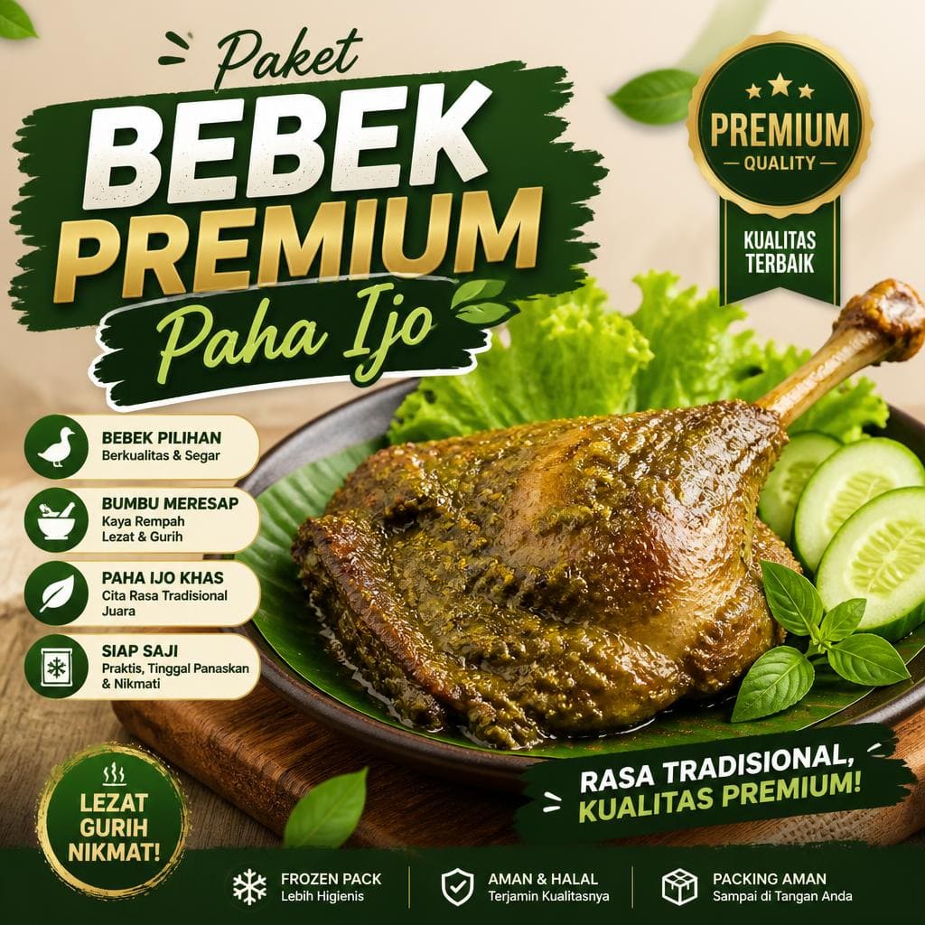 Paket Bebek Premium Paha Ijo